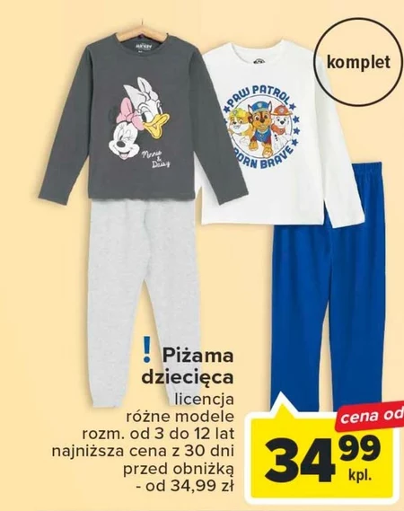 Piżama dziecięca