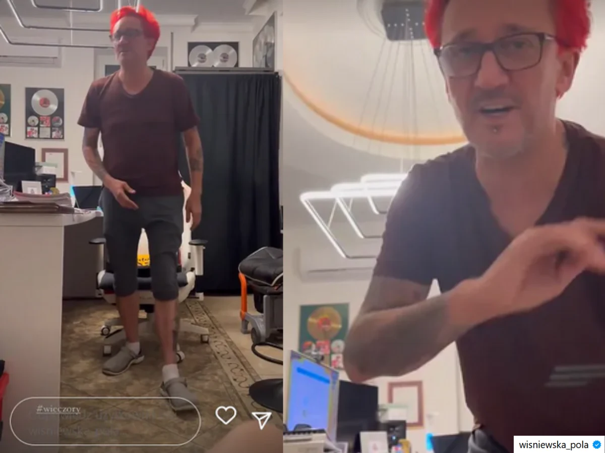 Michał Wiśniewski w domowym zaciszu Michał Wiśniewski w domowym zaciszu