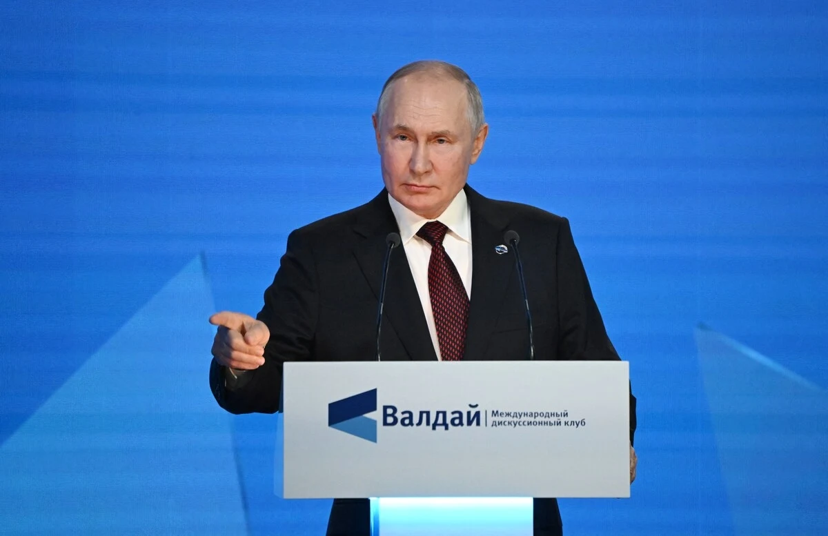 Władimir Putin na konferencji w Wałdaju Władimir Putin na konferencji w Wałdaju