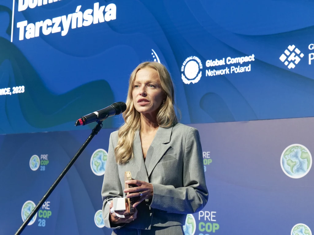 Zdobywczyni nagrody Dominika Tarczyńska na antenie telewizji Polsat edukuje w temacie ekologii i ochrony środowiska