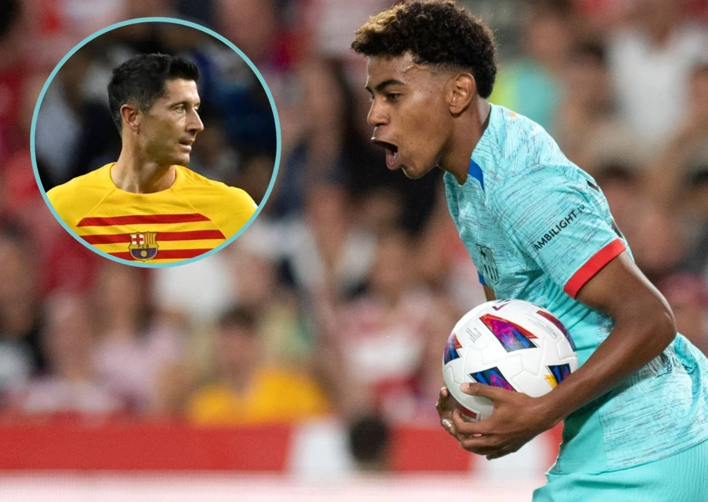 Pod nieobecność Roberta Lewandowskiego w rolę egzekutora wcielił się Lamine Yamal 