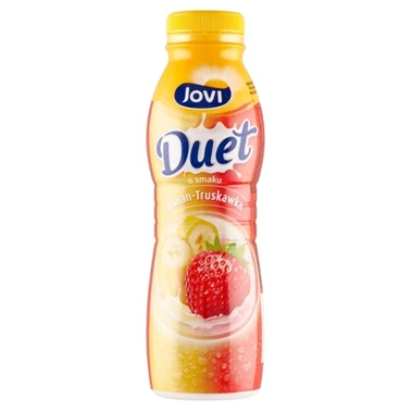 Jovi Duet Napój jogurtowy o smaku banan-truskawka 350 g - 0