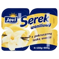 Jovi Serek waniliowy z pokruszoną laską wanilii 600 g (4 x 150 g)