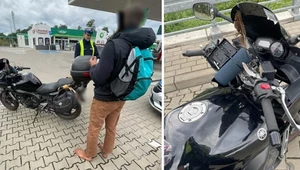 Gdyby zapiął pasy na motocyklu, mógłby jechać bez kasku. A tak - mandat