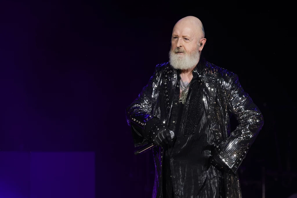 Rob Halford (Judas Priest) podczas występu na festiwalu Power Trip