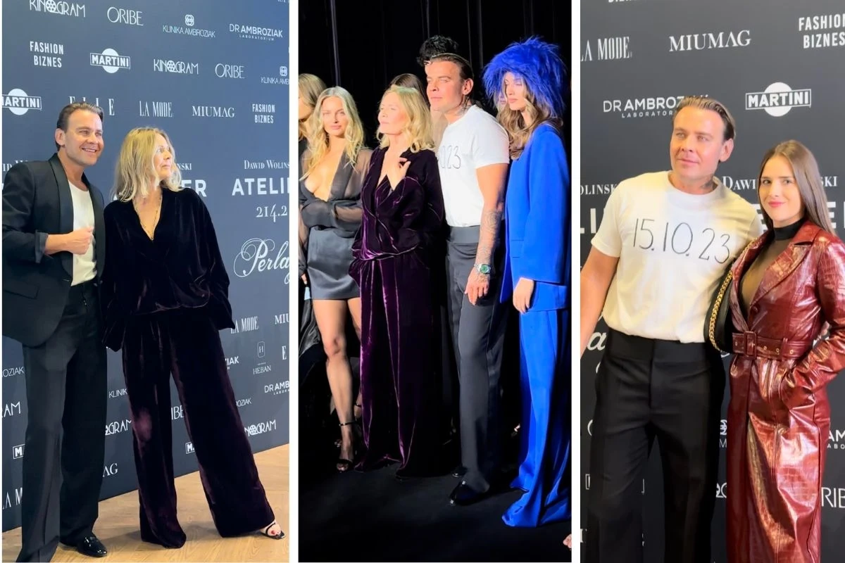 Dawid Woliński w otoczeniu gwiazd na pokazie nowej kolekcji Dawid Woliński w otoczeniu gwiazd na pokazie nowej kolekcji