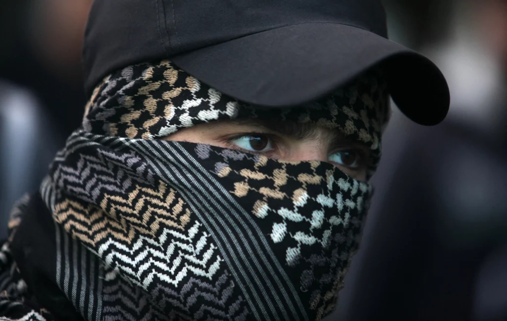 Bojownik terrorystycznego ugrupowania Hamas Bojownik terrorystycznego ugrupowania Hamas