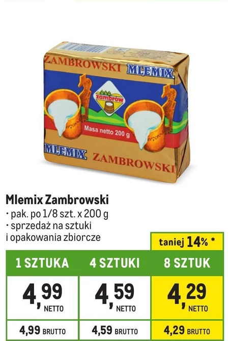 Mlemix Zambrowski Mix tłuszczowy do smarowania 200 g