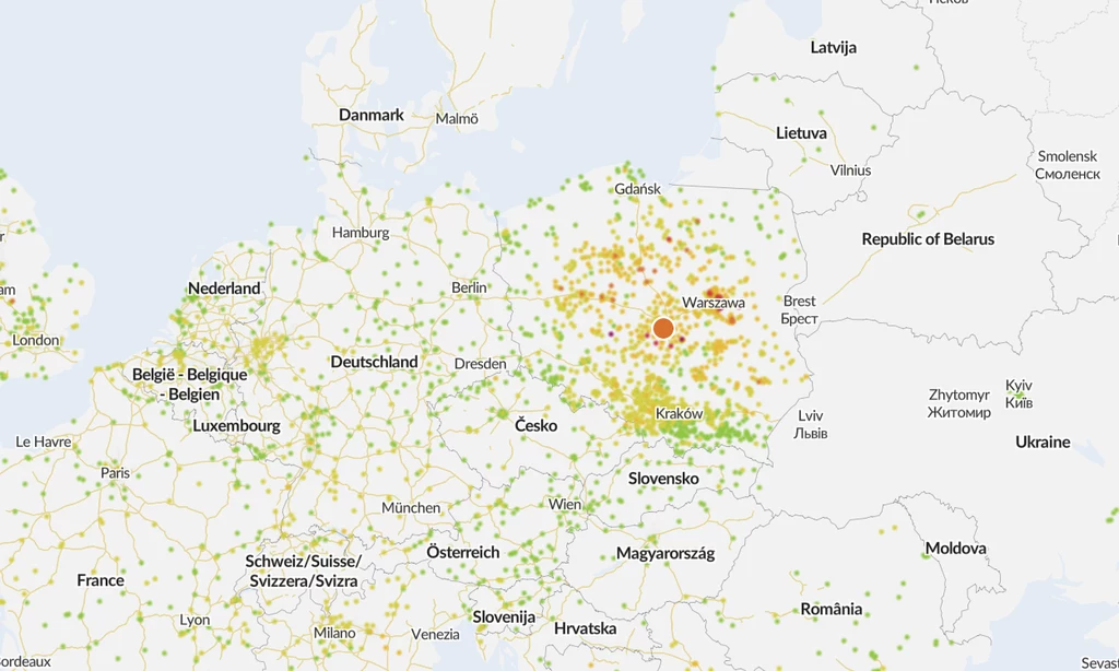 Wystarczyła pierwsza chłodna noc w tym sezonie, aby Polska znów stała się żółtą plamą na mapie Europy. Wygląda na to, że smog znów będzie dużym problemem w sezonie grzewczym