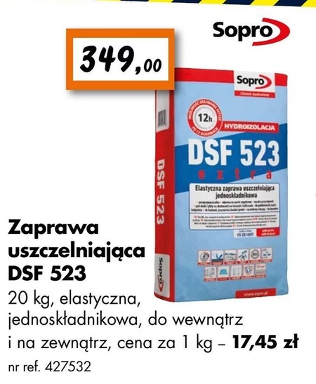 Zaprawa uszczelniająca Sopro