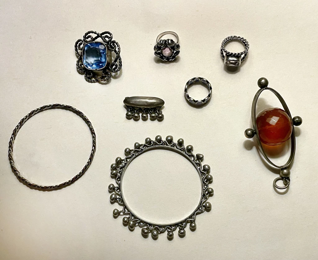 Srebrna biżuteria artystyczna Jadwigi i Jerzego Zaremskich