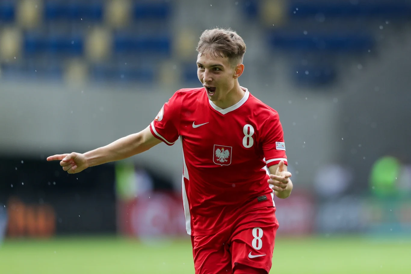 Karol Borys w barwach reprezentacji Polski