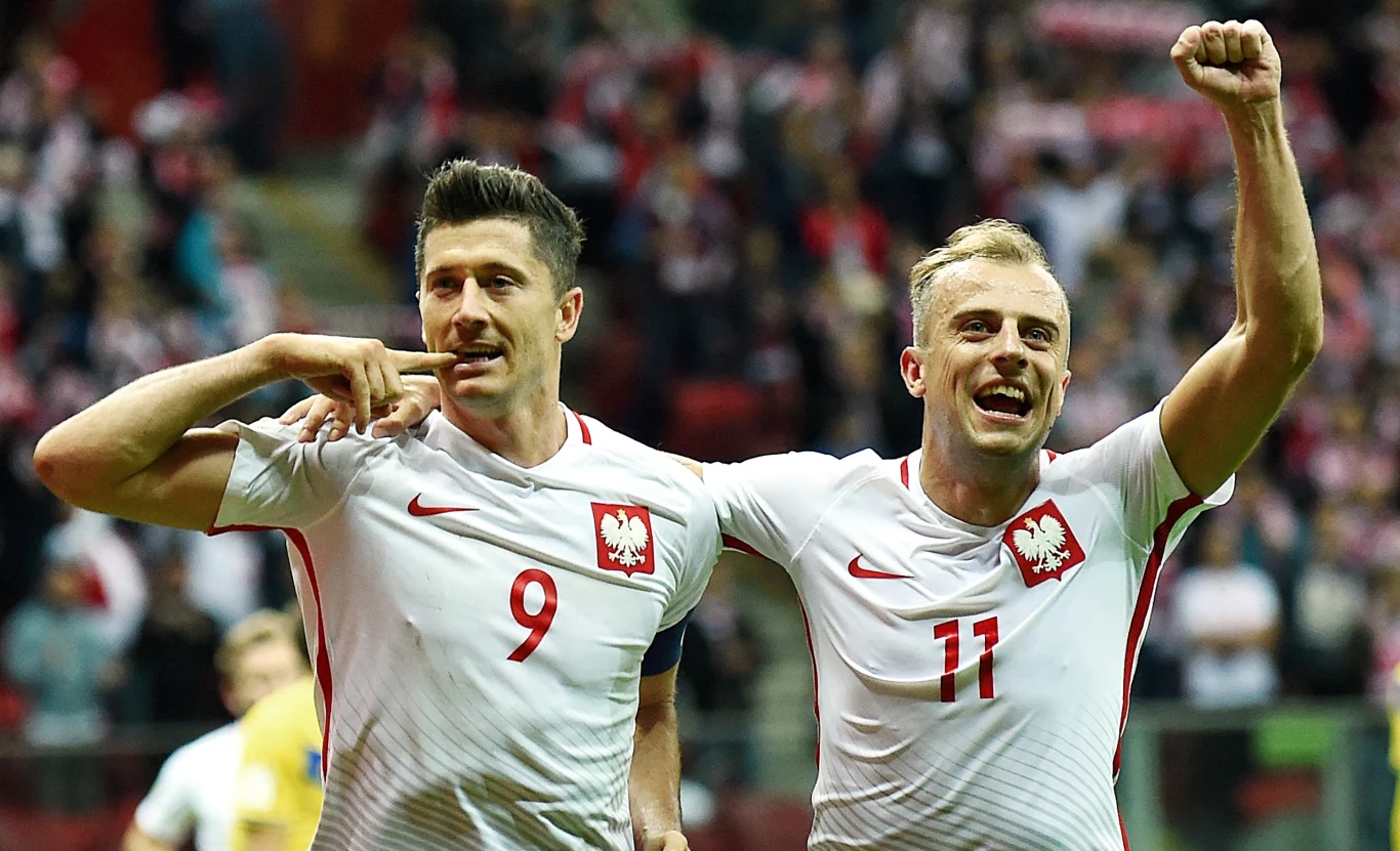 Weterani drużyny narodowej - Robert Lewandowski i Kamil Grosicki