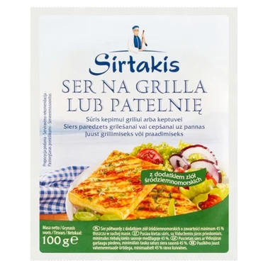Sirtakis Ser na grilla lub patelnię z dodatkiem ziół śródziemnomorskich 100 g - 0