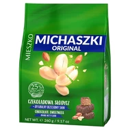 Mieszko Michaszki Original Cukierki z orzeszkami arachidowymi w czekoladzie 260 g