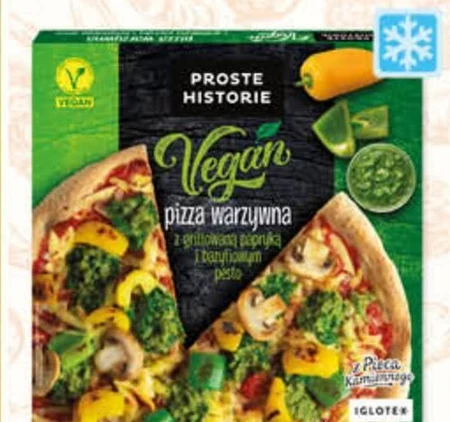 Proste Historie Vegan Pizza warzywna z grillowaną papryką i bazyliowym pesto 345 g