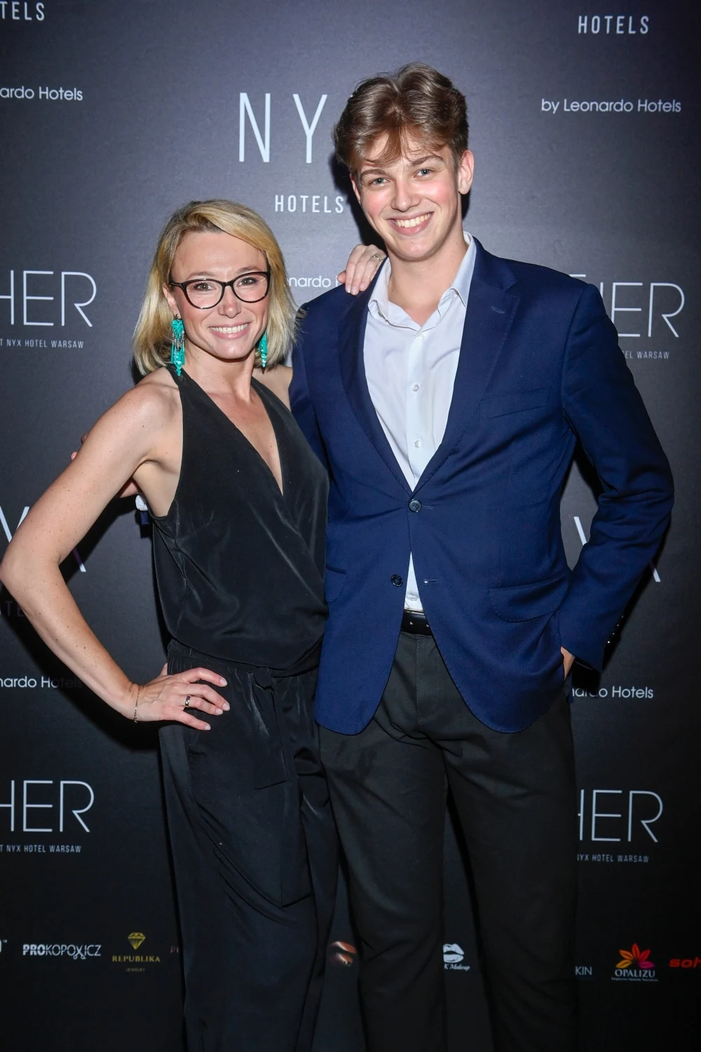 Karolina Borkowska z przyrodnim bratem Jackiem Juniorem, 2022 Karolina Borkowska z przyrodnim bratem Jackiem Juniorem, 2022