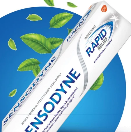 Sensodyne Whitening Pasta do zębów z fluorkiem ultraszybka ulga 75 ml