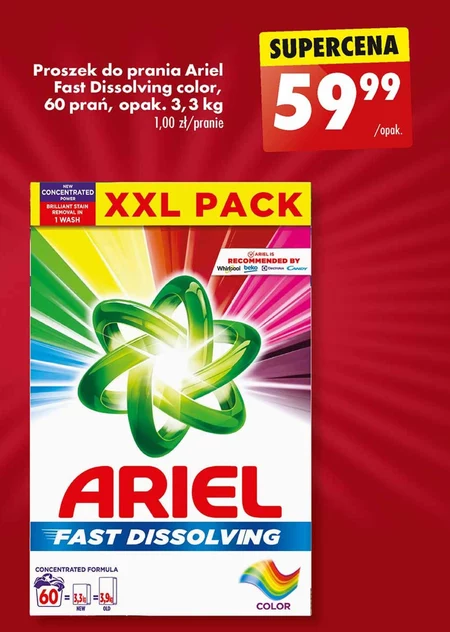 Ariel Proszek do prania 3.3 kg, 60 prań, Color