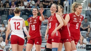Monika Fedusio (z numerem 10) w barwach reprezentacji Polski