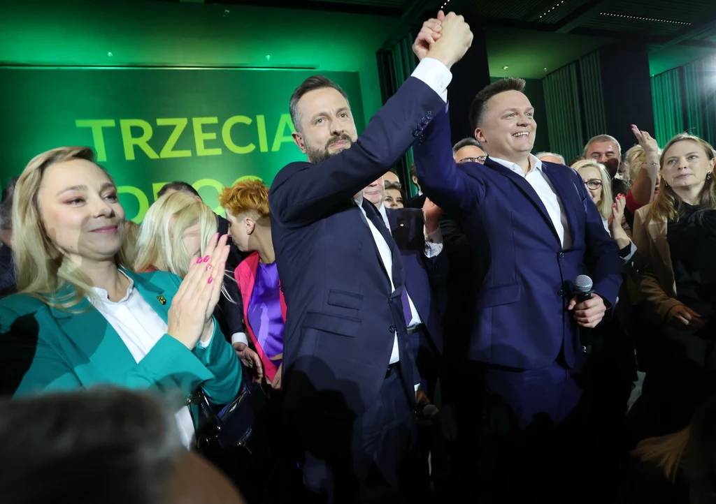 Liderzy Trzeciej Drogi - Władysław Kosiniak-Kamysz i Szymon Hołownia 