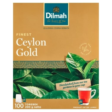 Dilmah Ceylon Gold Cejlońska czarna herbata 200 g (100 x 2 g) - 0
