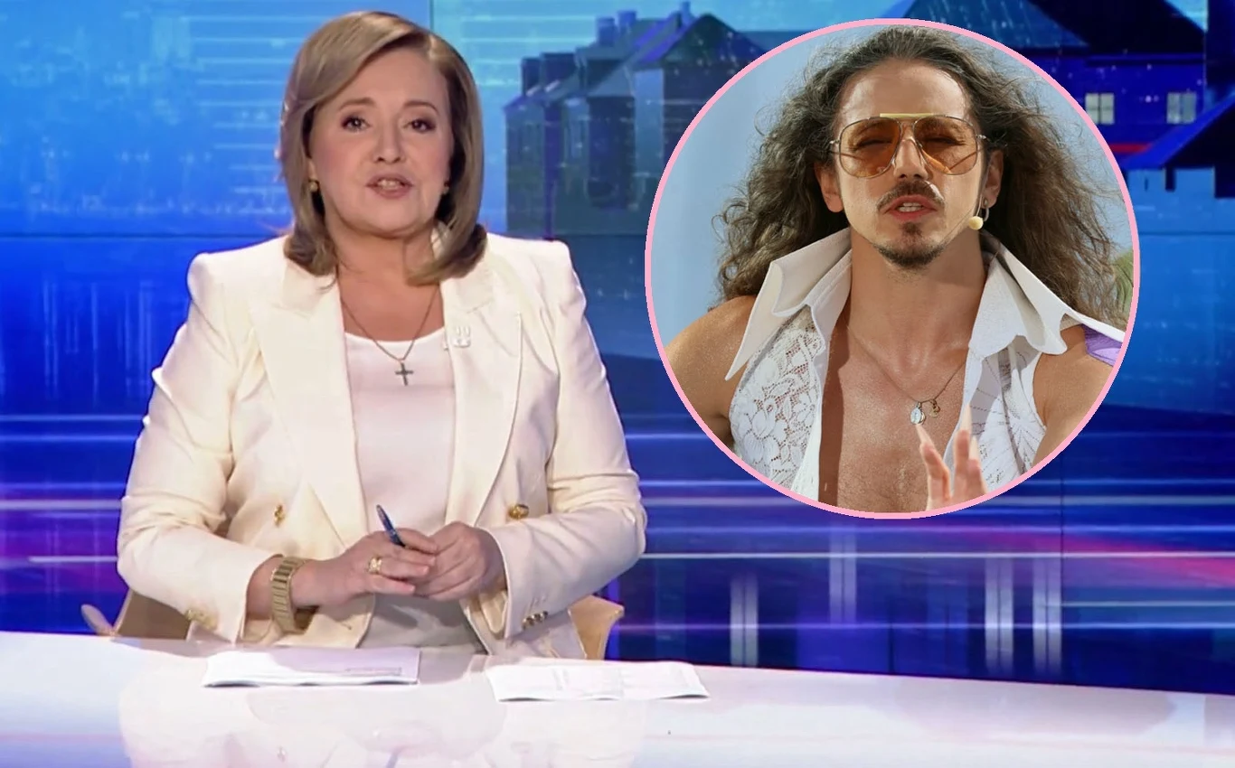 Danuta Holecka i Michał Szpak /wiadomosci.tvp.pl;East News/ Danuta Holecka i Michał Szpak /wiadomosci.tvp.pl;East News/