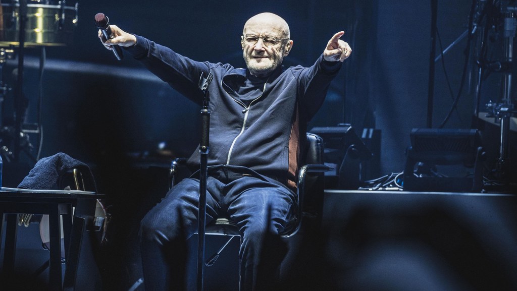 Phil Collins podczas pożegnalnej trasy koncertowej Genesis w 2022 roku