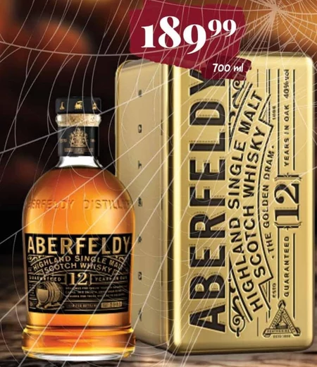 Aberfeldy The Golden Dram 12 Years Old Single Malt Scotch Whisky 700 ml