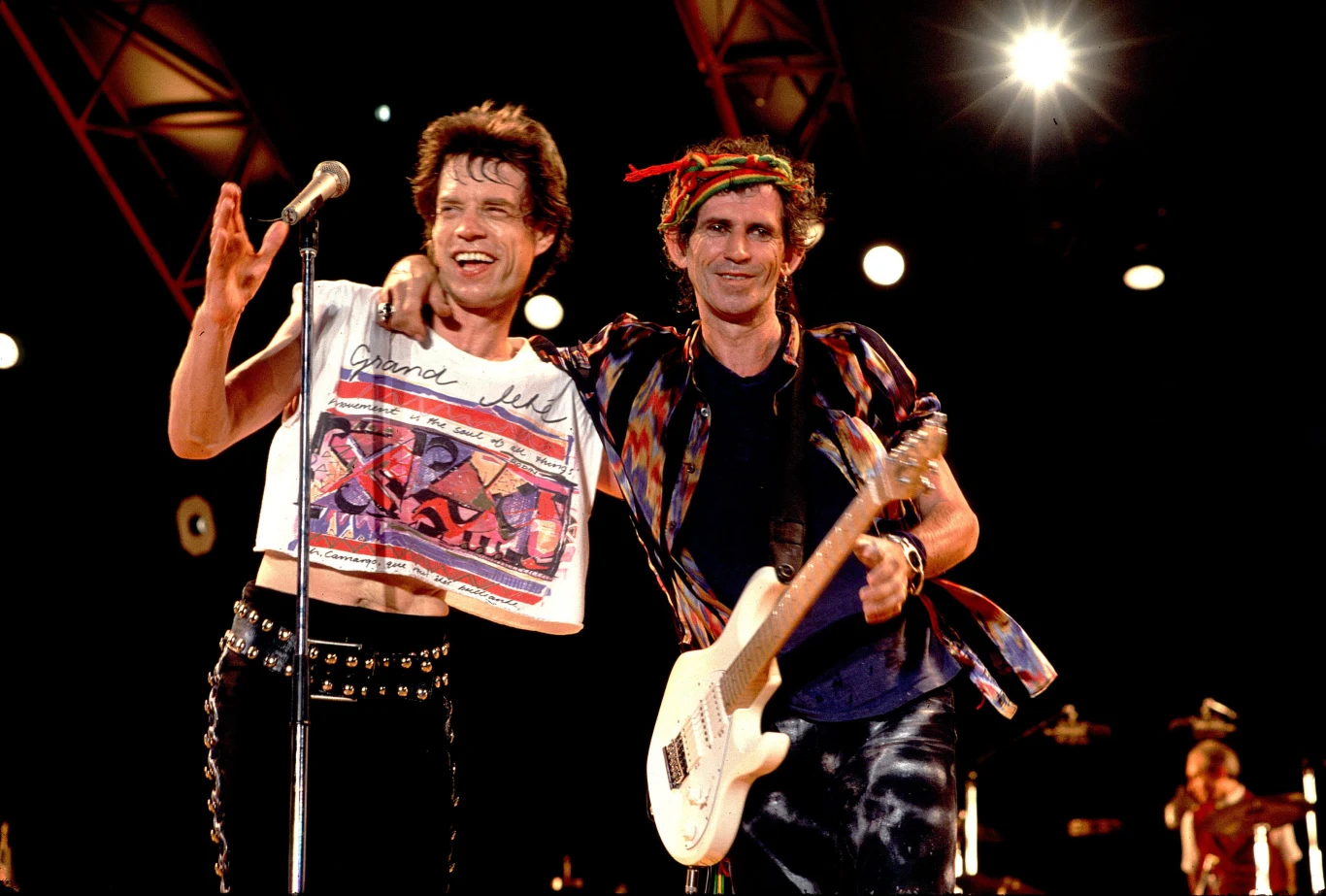 Mick Jagger i Keith Richards to burzliwy duet od ponad 60 lat. "Steel Wheels Tour" w 1989 roku