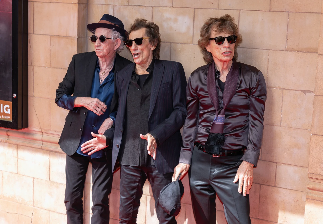 The Rolling Stones - Keith Richards, Ronnie Wood i Mick Jagger