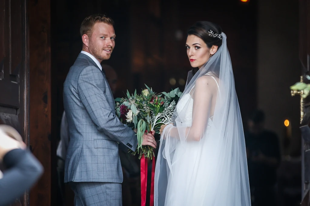 Michał Tomala i Anna Jarosik w dniu ślubu, 2018 rok Michał Tomala i Anna Jarosik w dniu ślubu, 2018 rok