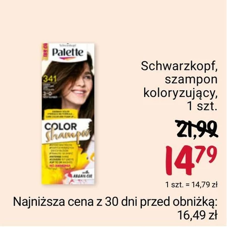 Palette Color Shampoo Szampon koloryzujący do włosów 341 (3-0) ciemna czekolada