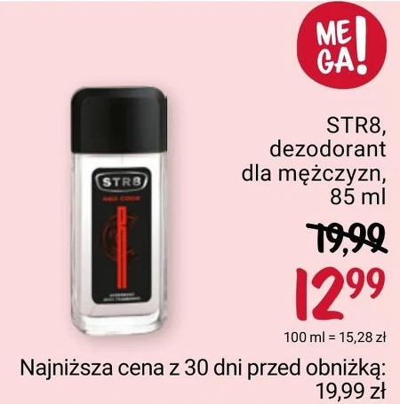 STR8 Red Code Zapachowy dezodorant z atomizerem 85 ml