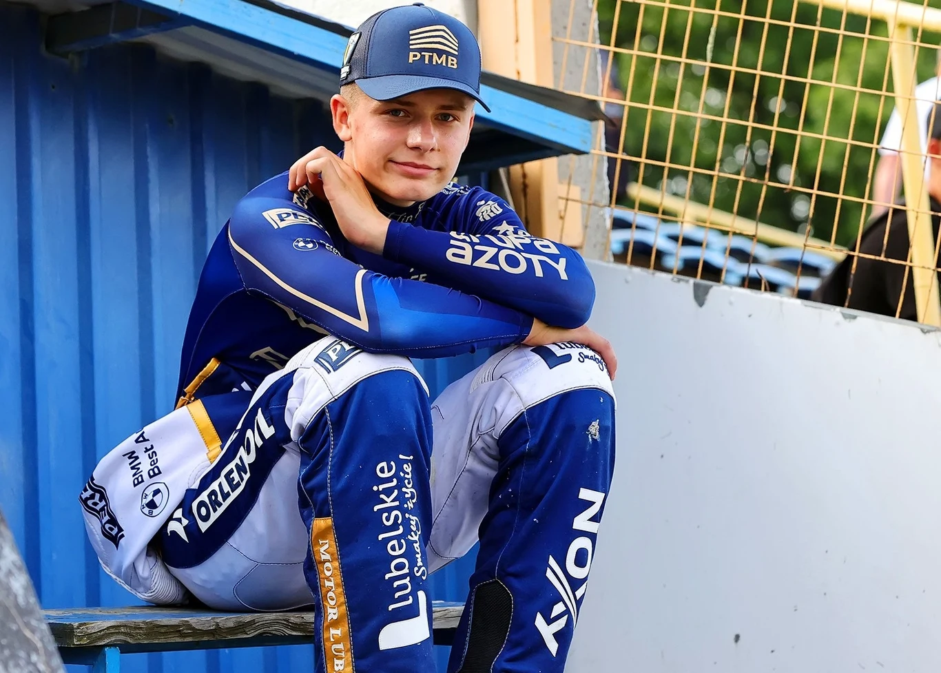 Bartosz Jaworski na zawodach młodzieżowych.