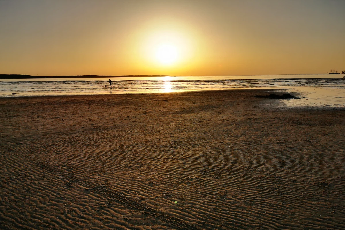 Zachód słońca w Świnoujściu