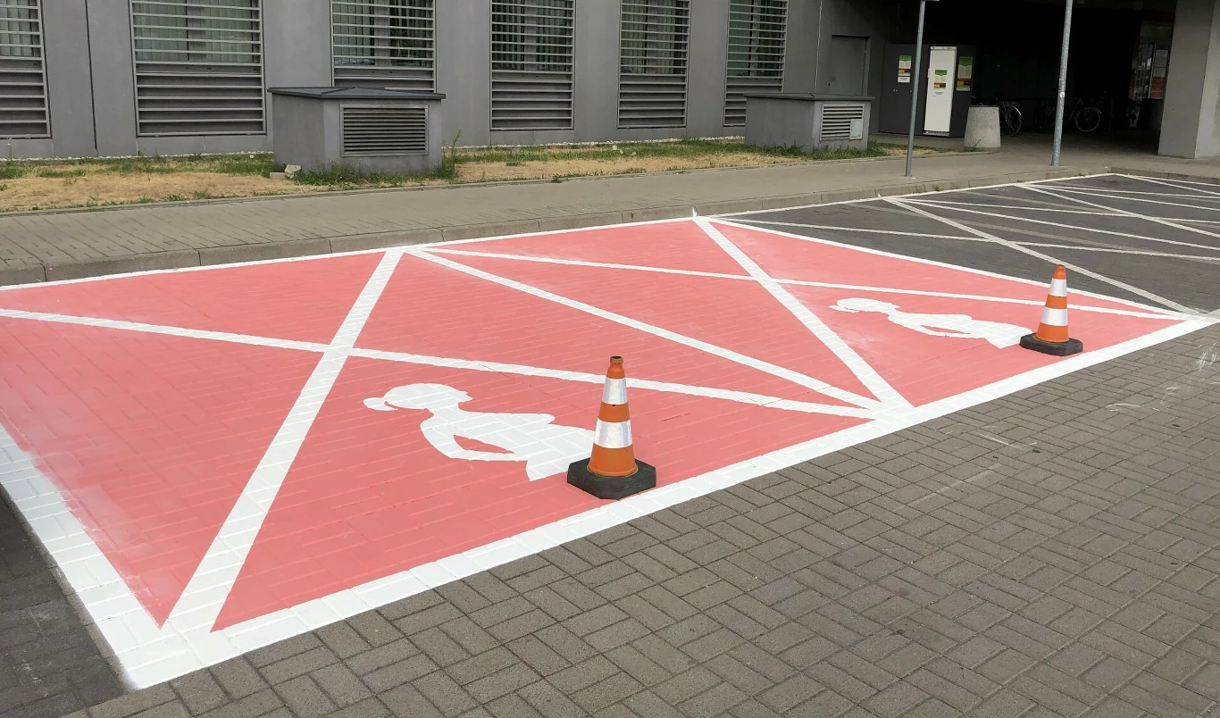 Miejsca parkingowe dla kobiet w ciąży pod szpitalem Miejsca parkingowe dla kobiet w ciąży pod szpitalem