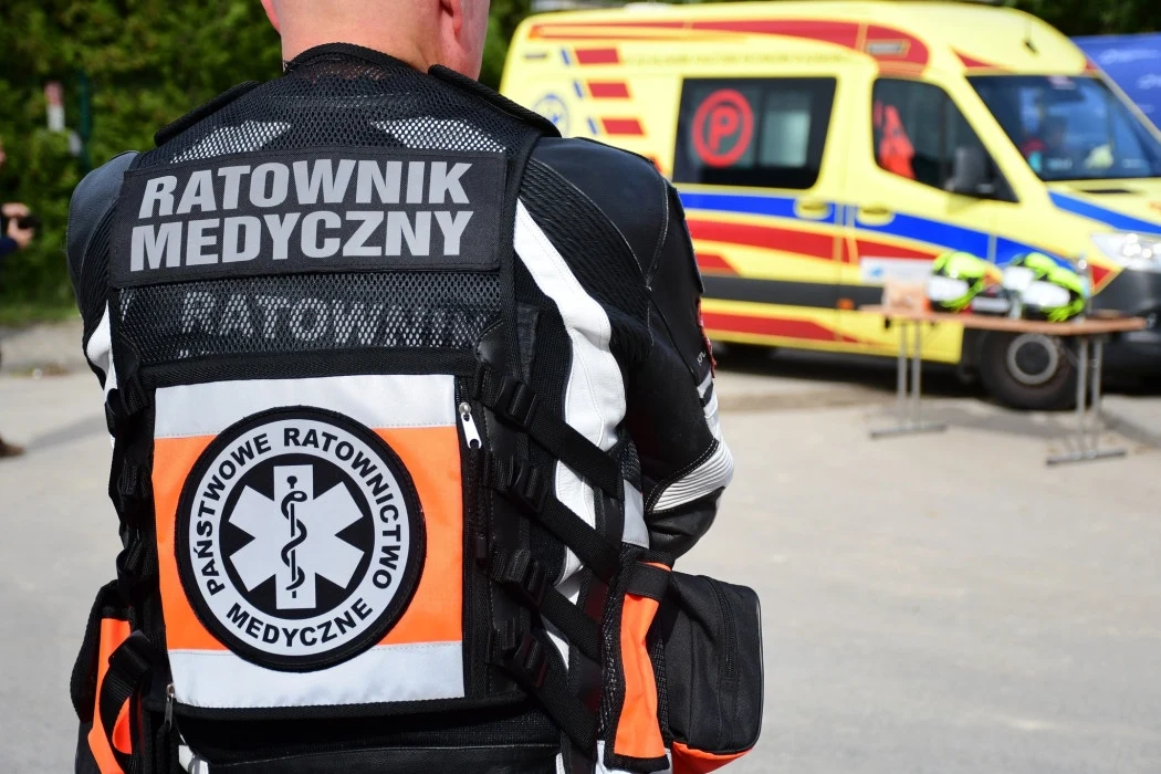 Ratownik motocyklowy sosnowieckiego pogotowia / Urząd Marszałkowski Województwa Śląskiego