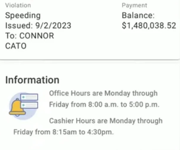 Mandat na 1,5 mln dolarów niejednego by przeraził Screen. WSAV 3 @Twitter 