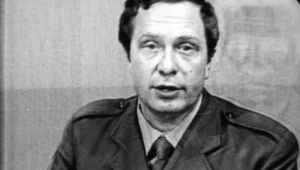 Marek Tumanowicz w mundurze w Telewizji Polskiej - 13 grudnia 1981 roku