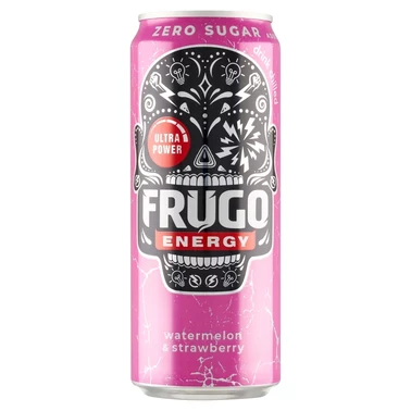 Frugo Energy Watermelon & Strawberry Gazowany napój energetyzujący 330 ml - 1