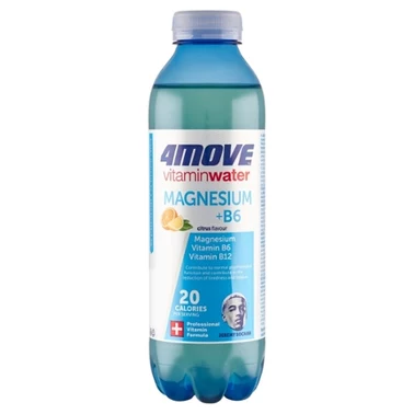 4Move Vitamin Water Magnez + B6 Napój niegazowany smak cytrusowy 556 ml - 1