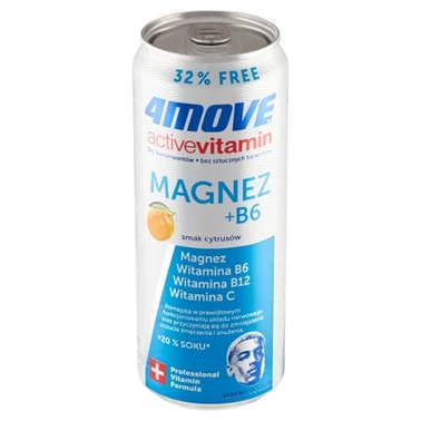 4Move Active Vitamin Gazowany napój smak cytrusów 330 ml - 3