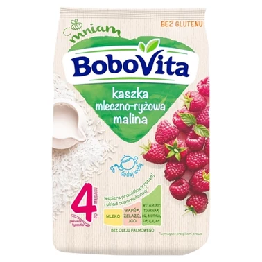 BoboVita Kaszka mleczno-ryżowa malina po 6 miesiącu 230 g - 1