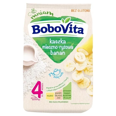 BoboVita Kaszka mleczno-ryżowa banan po 6 miesiącu 230 g - 1