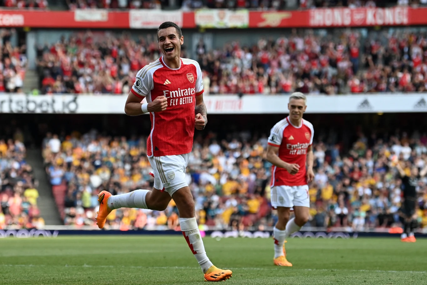 Jakub Kiwior jedynego gola dla Arsenalu strzelił w meczu z Wolverhampton