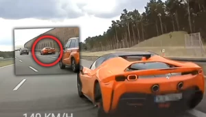 Kierowcy Ferrari szaleli na autostradzie A1. To mogło skończyć się tragicznie