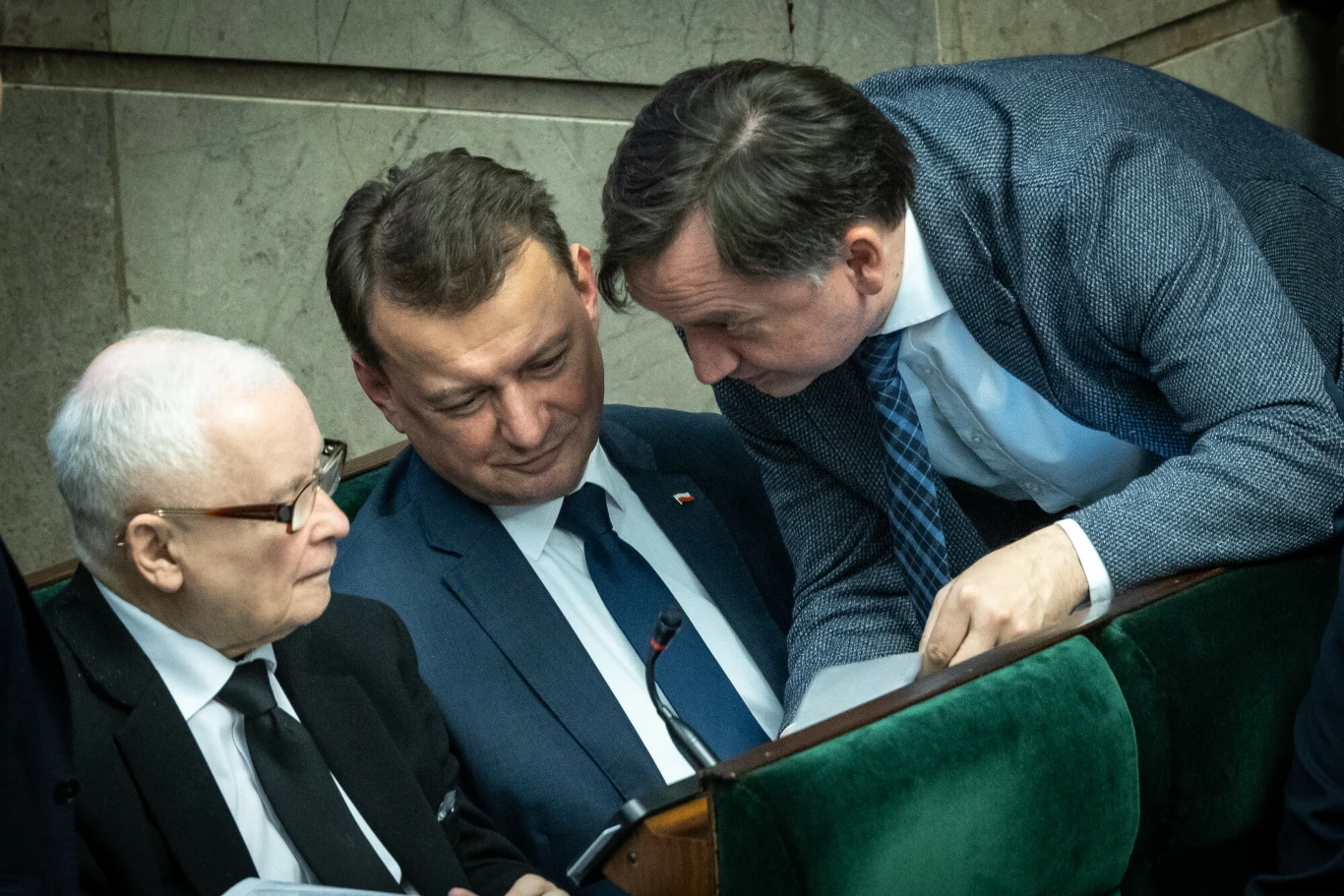 Jarosław Kaczyński, Mariusz Błaszczak i Zbigniew Ziobro