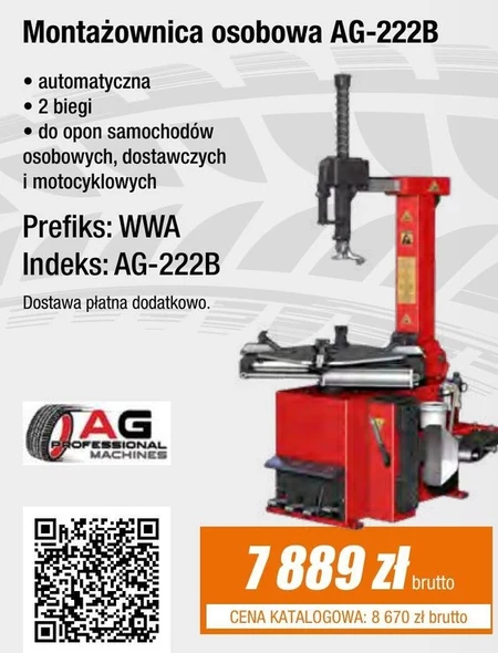 Montażownica do opon AG Proffesional Machines