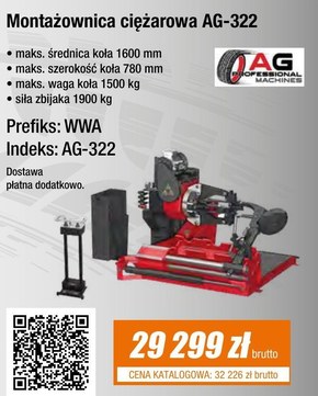 Montażownica do opon AG Proffesional Machines niska cena